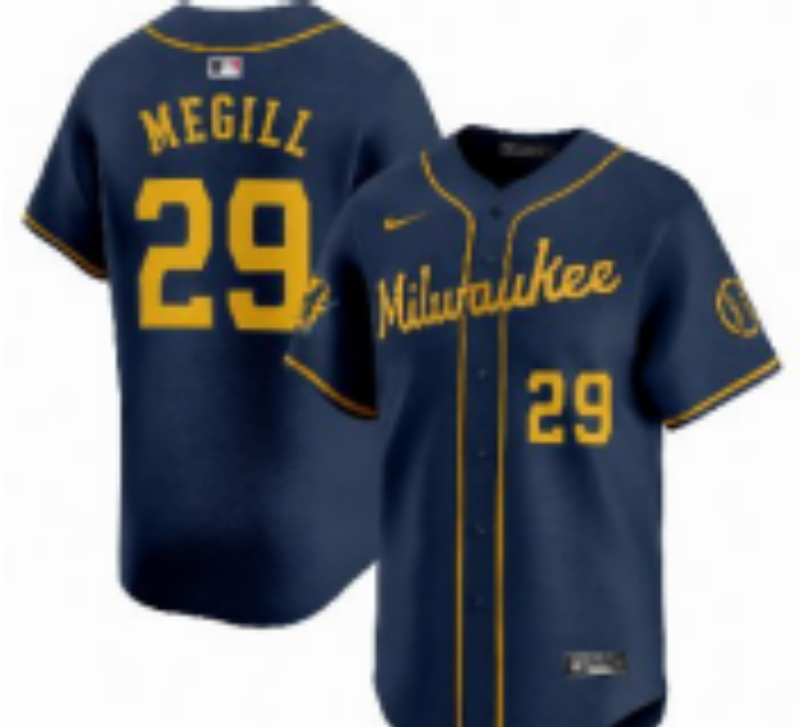 Youth Milwaukee Brewers #29 Megill Blue Nike 2026 World Series jersey 102106